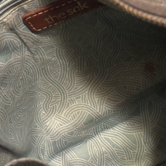 Nice The Sak Gray Supple Leather Women’s Shoulder Bag Purse MINTY - Picture 7 of 10